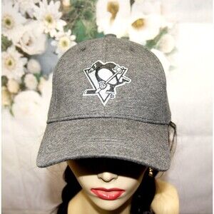 Pittsburgh Penguins Hat Cap Men’s Gray NHL Hockey Strapback PPG Soft Unisex